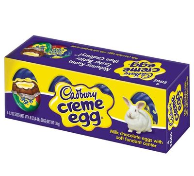 Cadbury Creme Eggs, 1.2-Ounce Pack of 4 in Tundras Box