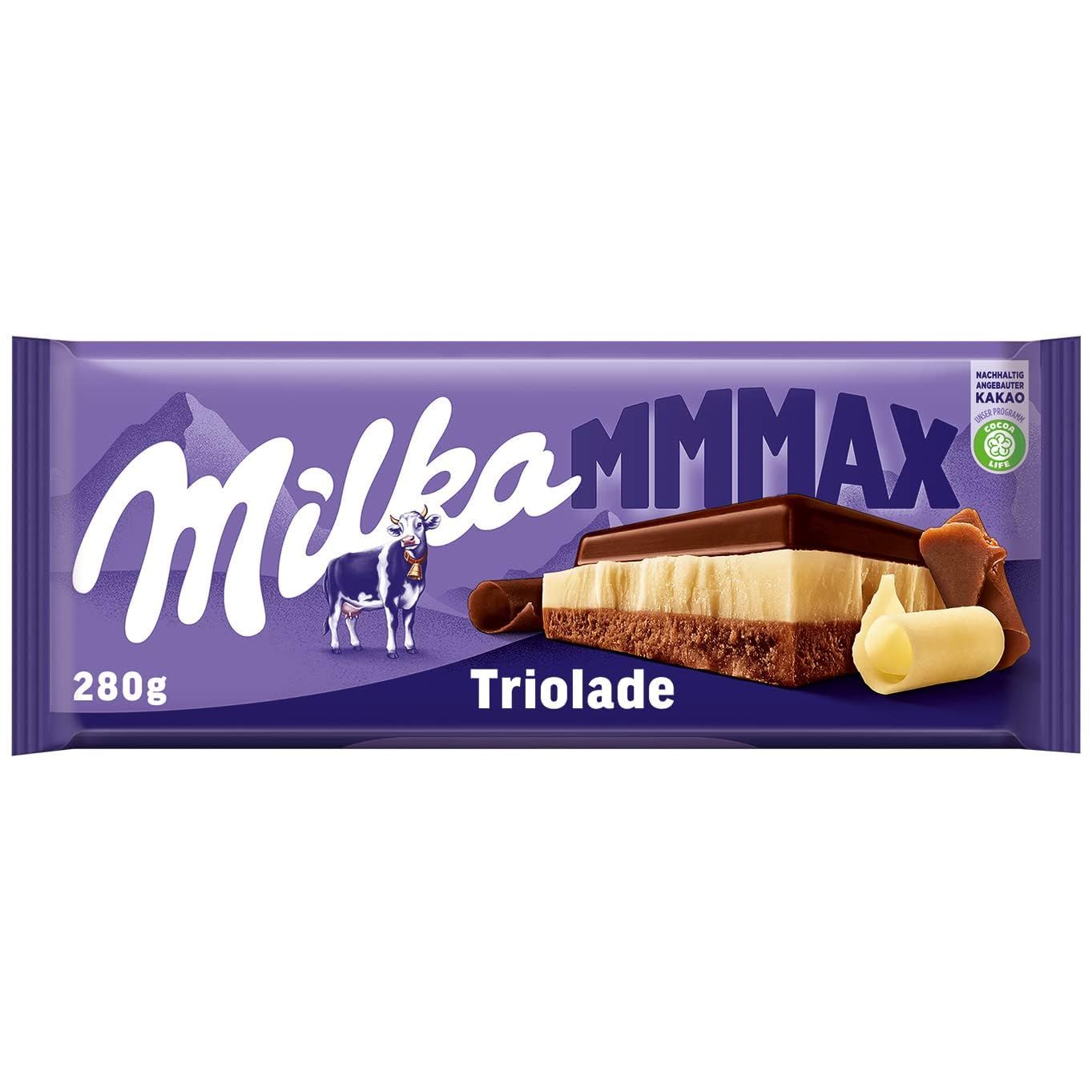 Milka Triolade 300g MilkWhiteDark Chocolate Combo 10.6oz