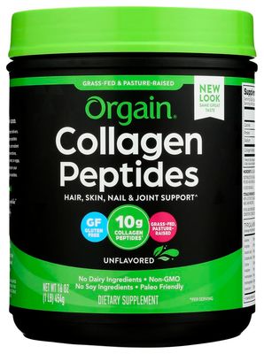 Grass Fed, Pasture Raised Collagen Peptides Powder Unflavored, 16 oz