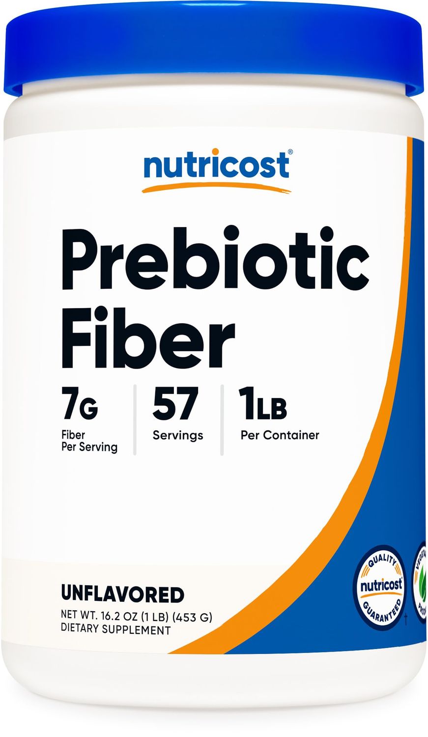 Nutricost Prebiotic Fiber Unflavored 1 Pound - Vegan, Gluten-Free, GMO-Free