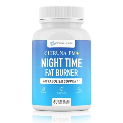 Citruna PM Night Time Weight Loss Supplement for Men Women- Natural Weight Loss Pills Infused with Ashwagandha, Lemon Balm, 5-HTP - Appetite Control Night Time Fat Loss Pills - 60 Capsules