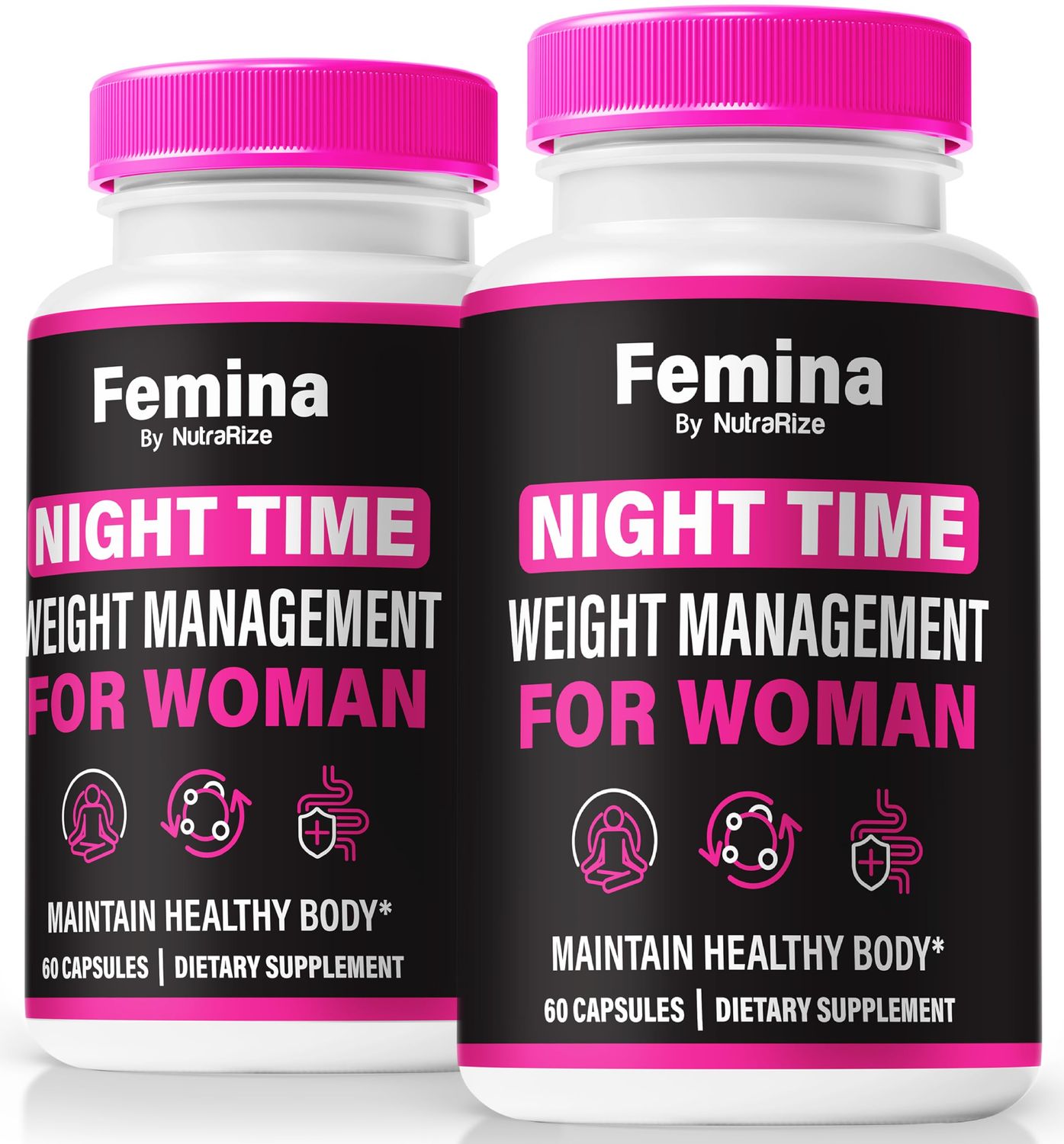 2 Pack Femina Nighttime Capsules, Official Femina Night Time Pills for Women, Premium Ingredients to Support Overall Health, Fitness Wellbeing, All-Natural Keto Pastillas Review 120 Capsules