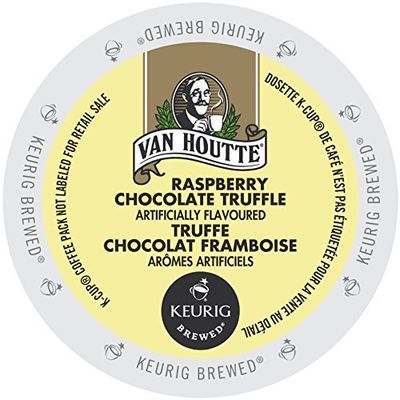 Van Houtte Cafe Raspberry Chocolate Truffle K-cup for Keurig Brewers 72 Count - Packaging May Vary