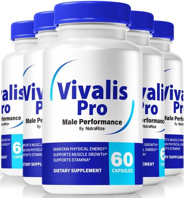 5 Pack Vivalis Pro Pills - Premium Formula for Fast Acting Energy, Endurance, and Performance, Vivalis Pro Capsules for an Active Balanced Lifestyle, Official Viva Lis Pro 300 Capsules