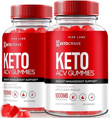 rize labs Pack of 2 KetoCrave Keto ACV Gummies, for Advanced Weight Loss, Maximum Strength Supplement, KetoCrave Gomitas Reviews 120 Gummies