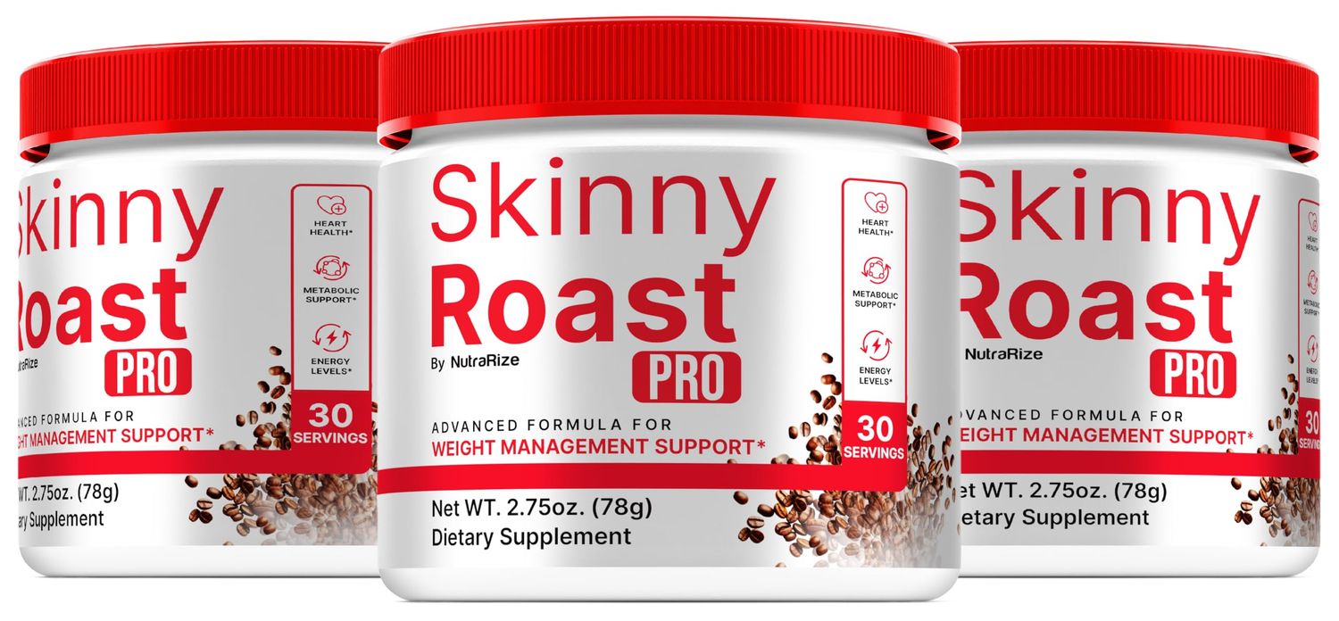3 Pack Skinny Roast Pro - Premium Powder Formula for Overall Health Fitness, SkinnyRoast Pro to Support Healthy Lifestyle Maintain Energy, Official Skinny Roast Pro In A Jar Review 90 Servings