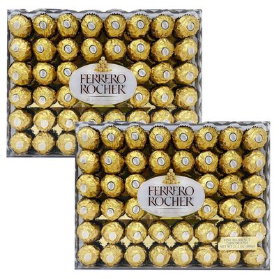 Ferrero Rocher, Diamond Halloween Value Pack - Fancy Looking, Good Taste, Great for Parties and Special Occasions - Delicious Creamy Hazelnut Filling - 2 Pack 48 ct Each, Total 96