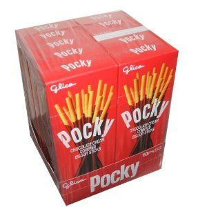 Pocky Chocolate Cream Covered Biscuit Sticks Pack of 10