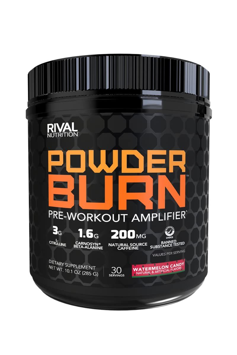 Rival Nutrition Powder Burn- Watermelon Candy, 10.1 oz.