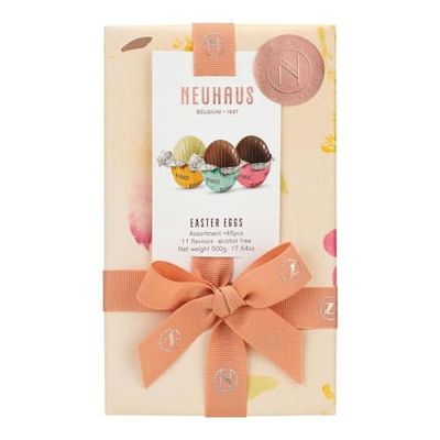 Neuhaus Belgian Chocolate Easter Egg Ballotin 1.1 lb Assorted Chocolate Eggs - - 46 Chocolate Eggs Assorted Milk, White Dark Chocolate - Gourmet Easter Chocolate Gift