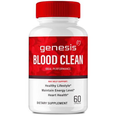 Genesis Blood Clean Capsules - Advanced Formula Supplement for Maximum Strength - Natural Blood Vessel Cleaner, GenesisBlood Clean Pills, GenesisBloodClean Pastillas Reviews 60 Capsules