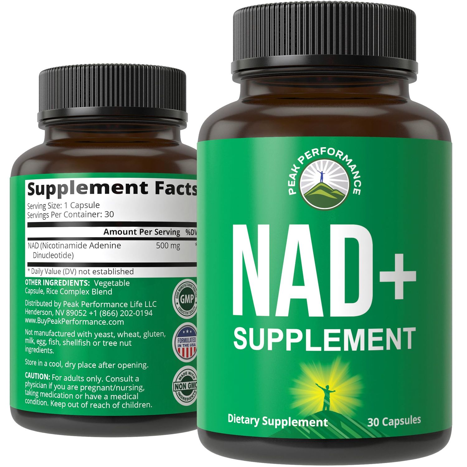 Ultra High Purity NAD Supplement For Women And Men. NAD Similar To Nicotinamide Riboside. Supports Energy, Brain Function, Healthy Aging Longevity. Third Party Tested Non-GMO Supplements