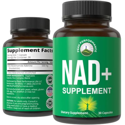 Ultra High Purity NAD Supplement For Women And Men. NAD Similar To Nicotinamide Riboside. Supports Energy, Brain Function, Healthy Aging Longevity. Third Party Tested Non-GMO Supplements