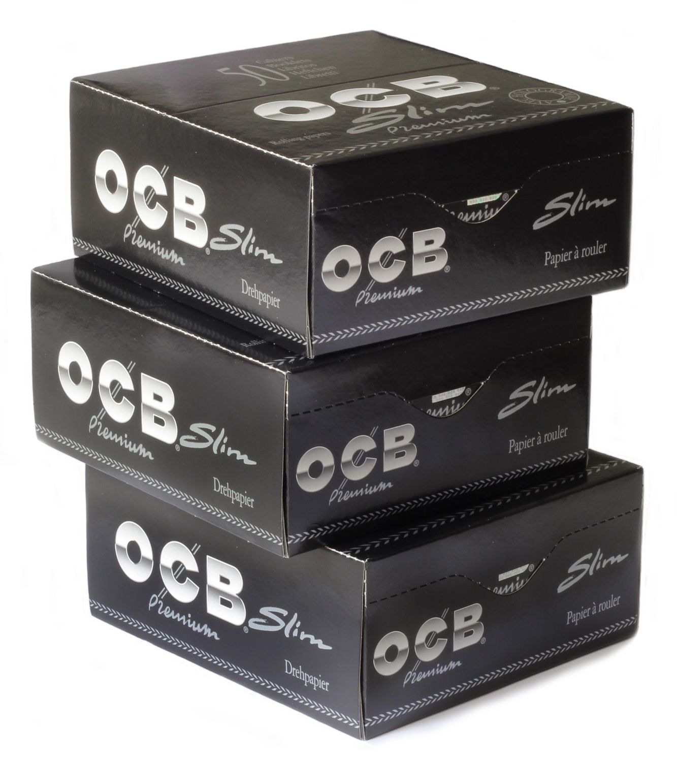 OCB Premium Slim Rolling Papers King Size x 50-3 Boxes