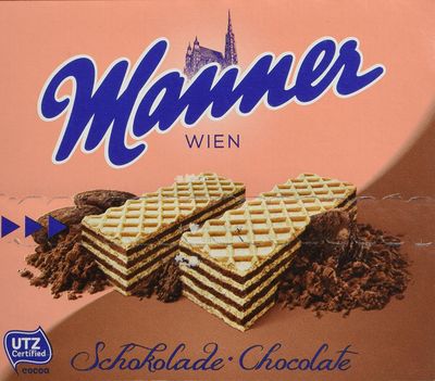 Manner Wafers Chocolate - 2.54 oz. - 12ct.