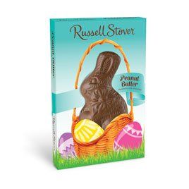 Russell Stover, Milk Chocolate Peanut Butter Flatback Rabbit, 1.5 oz