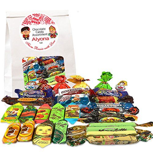 Gourmet Russian and Ukrainian Chocolate Candy Assortment, 1 lb 0.45 kg by Gourmet Gifts