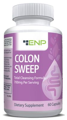 ENP Colon Sweep 15 Day Colon Cleanse with Psyllium Husk, Cascara Sagrada, and Bentonite, 60ct
