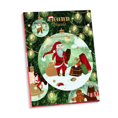 Babbi Advent Calendar 2024 - Countdown to Christmas with Gourmet Viennesi, Babbini, Bon Bon Chocolate Premium Holiday Gift Elegant Design by Chiara Varotto Net Weight 11.22 oz