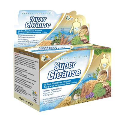 Super Cleanse by Herbal Solutions: 15-Day Extra Strength Detox Program for Comprehensive Digestive System Cleansing - Colon Cleanse and Liver Cleanse