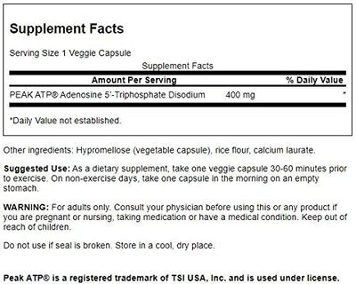 Swanson Maximum Strength Peak ATP - Cellular Energy Support Supplement - Enhance Physical Performance and Vitality 3 Pack