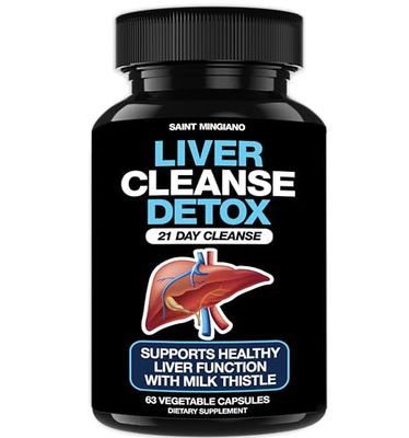 Liver Cleanse Detox Repair - 21 Day Cleanse - Natural Liver Support Supplement with Milk Thistle, Dandelion Root, Spinach Leaf, and Artichoke Extract for Liver Health