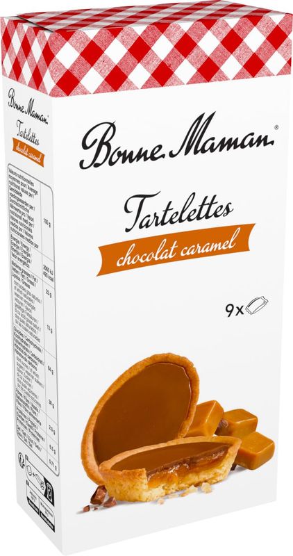 Bonne Maman Chocolate Caramel Tartlet, 135 GR