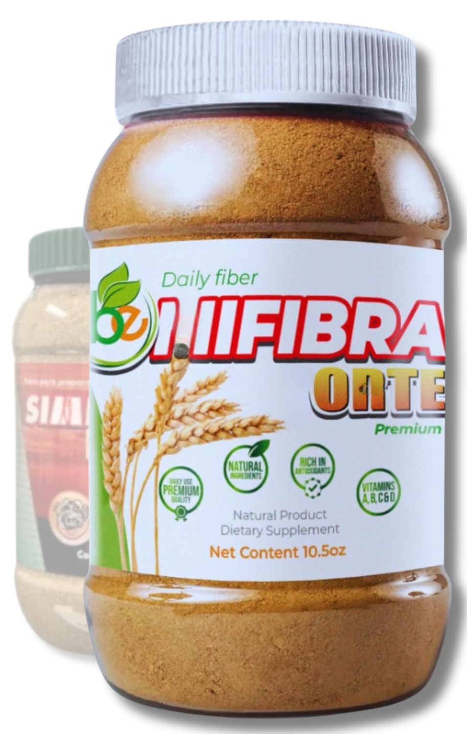 BE Fibra Premium Daily use Fiber Supplement-10.5 oz Simi-Style Blend with Wheat Bran, Algas, Maguey More Natural Ingredients Antioxidants Vitamins A, B12, C D-Supports Digestive Wellness Simi