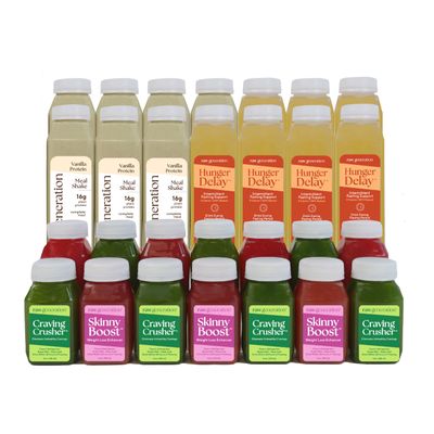 Raw Generation Higher Protein Intermittent Fasting Fuel Pack - Weekly Fasting Drink Kit with Vital Electrolytes Supplementation to Improve Success 3-Steps to Improve Digestion Reduce Cravings