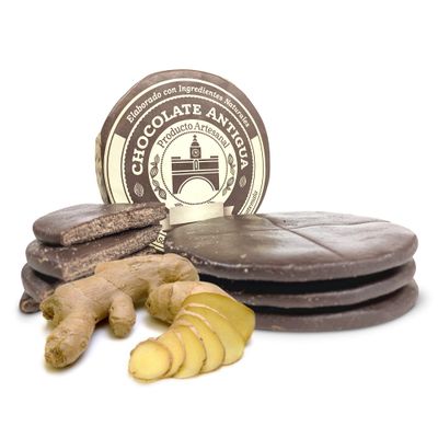 Chocolate Antigua, Handmade Hot Chocolate Drink Tablets, Mayan Cacao Powder, Hand Carved with All Natural Brown