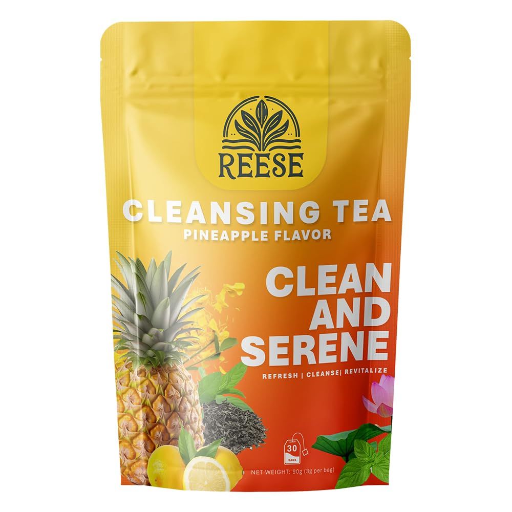 Cleansing Tea - Fiber Fuel - Probiotics and Enzymes for Health-Conscious Individuals - All Natural Premium Ingredients - 30 Bags
