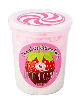 Chocolate Strawberry Gourmet Flavored Cotton Candy - Unique Idea for Holidays, Birthdays, Gag Gifts, Party Favors