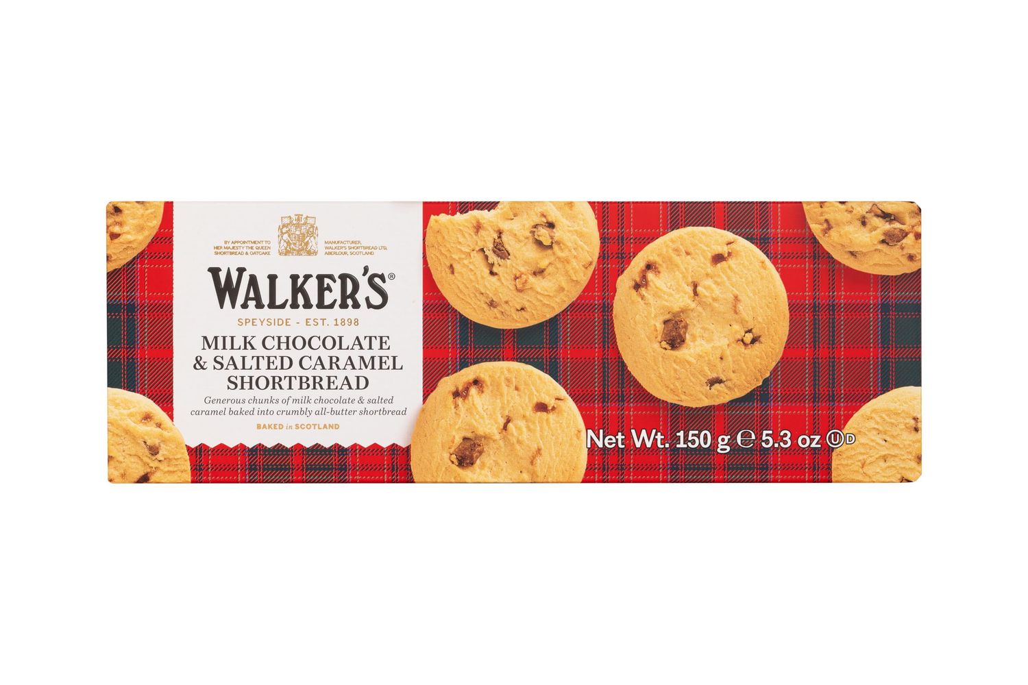 Walker s All-Butter Salted Caramel Milk Chocolate Chunk Shortbread - 9-Count Box - Authentic Shortbread Cookies from Scotland