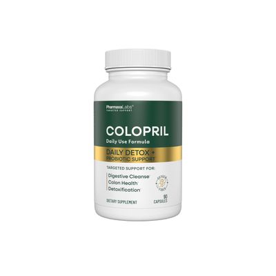 Colopril Colon Cleanse Dietary Supplement - Supports Cleansing of Bowels Digestive Tract - Eases Constipation - Ginger Root, Lactobacillus, Psyllium Magnesium Oxide - 90 Capsules Pack of 1