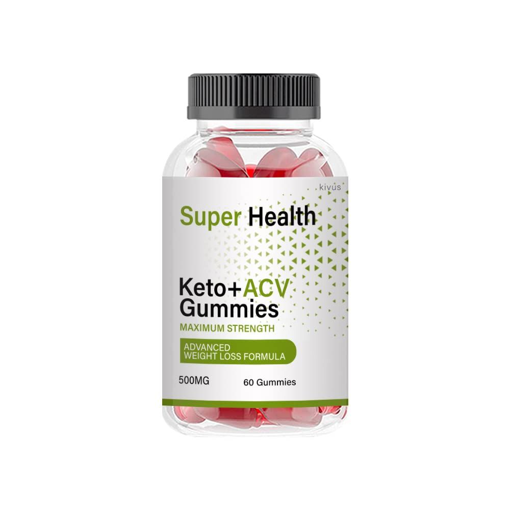 kivus Super Health Keto ACV Gummies - SuperHealth Keto Plus ACV Gummies Single, 60 Gummies