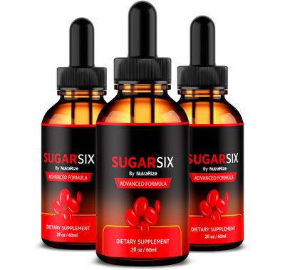 NutraRize 3 Pack SugarSix Drops, Official Sugar Six Liquid Formula, All Natural Support for Stable and Healthy Levels, Premium Dropper to Maintain Good Circulation, Sugar Six Review 90 Servings