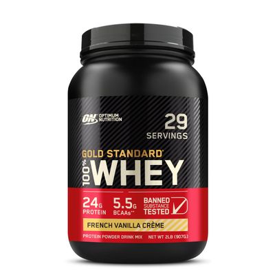 Optimum Nutrition Gold Standard 100 Whey Protein Powder, French Vanilla Creme, 2 Pound Packaging May Vary