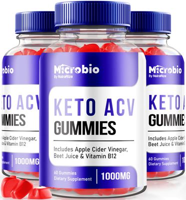 NutraRize Pack of 3 MicroBio Keto ACV Gummies, Official Keto ACV Supplement, All Natural Micro Bio, Apple Cider Vinegar Reviews 180 Gummies