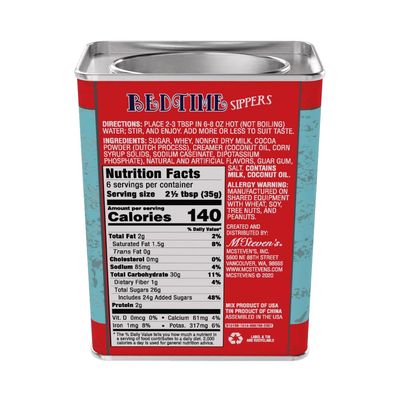 McStevens Hot Chocolate Cocoa Mix Bedtime Sippers - Sweet Vanilla Hot Chocolate Mix, 8 oz