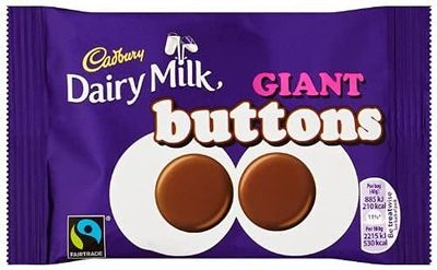 Cadbury Giant Buttons Bitesize Total 12 bags of British Chocolate Candy - Cadbury Giant Buttons