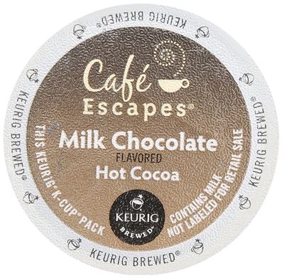 Caf Escapes Hot Cocoa, Milk Chocolate, 24 Count
