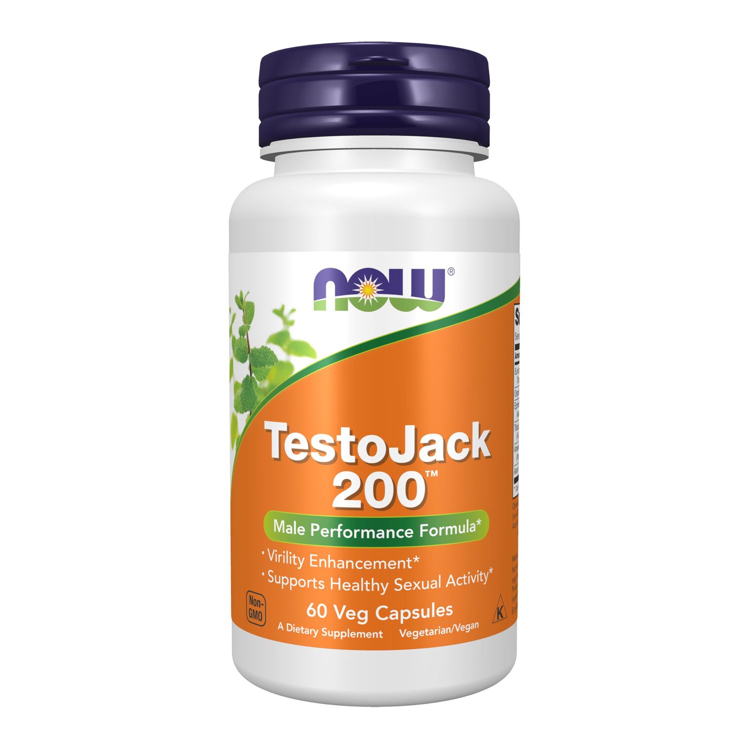 NOW Foods Supplements, TestoJack 200 with Tongkat Ali, Tribulus, Maca and Horny Goat Weed, 60 Veg Capsules