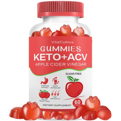 Keto ACV Gummies, Advanced Weight Loss Sugar Free 1000mg Apple Cider Vinegar Gummies with the Mother,Vitamin B6,B12 Iodine Supplement for Women and Men for Digestion, Metabolism,Cleanse Detox Diet
