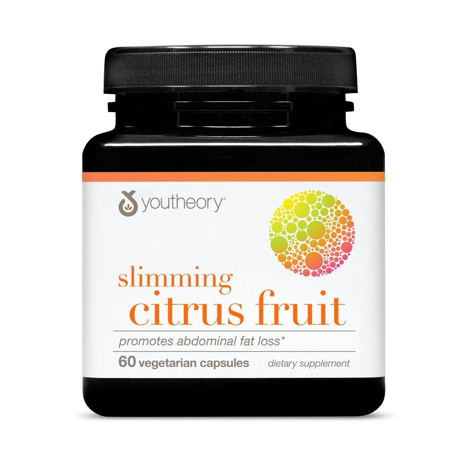 Youtheory Slimming Citrus Fruit - Vegan Health Supplement with Chromium - Supports Overall Wellness - Dairy, Soy Gluten Free - 60 Vegetarian Capsules