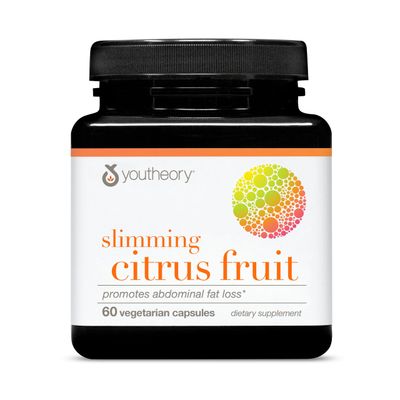 Youtheory Slimming Citrus Fruit - Vegan Health Supplement with Chromium - Supports Overall Wellness - Dairy, Soy Gluten Free - 60 Vegetarian Capsules