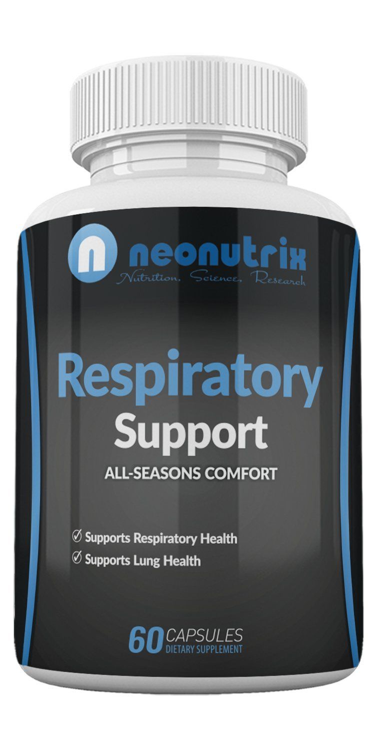 Lung Detox Cleanse Supplement for Bronchial Wellness Natural Respiratory Support for Cigarette Smokers - Vegetarian Friendly Nasal Decongestant- 60 Capsules - Made USA by Neonutrix- Non-GMO
