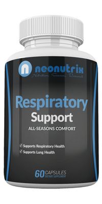 Lung Detox Cleanse Supplement for Bronchial Wellness Natural Respiratory Support for Cigarette Smokers - Vegetarian Friendly Nasal Decongestant- 60 Capsules - Made USA by Neonutrix- Non-GMO