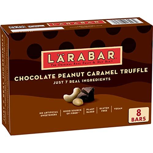 Larabar Chocolate Peanut Caramel Truffle, Gluten Free Vegan Bars, 8 ct