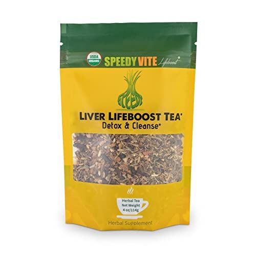 Liver Detox Tea USDA Organic 4 oz by SpeedyVite - Cleanses, Supports Liver, Gallbladder Health with Dandelion Leaf, Fennel, Ginger and more