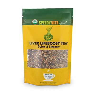 Liver Detox Tea USDA Organic 4 oz by SpeedyVite - Cleanses, Supports Liver, Gallbladder Health with Dandelion Leaf, Fennel, Ginger and more